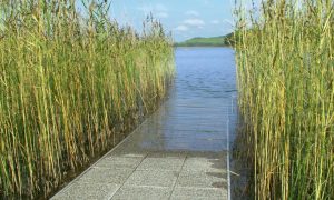 Walkway into the water. Blocks vegetation growth. Width 125 cm / 4 feet. Walkway into the water. Blocks vegetation growth. Width 125 cm / 4 feet.