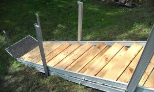 aluStairs with Siberian Larch steps, view downwards. aluStairs with Siberian Larch steps, view downwards.